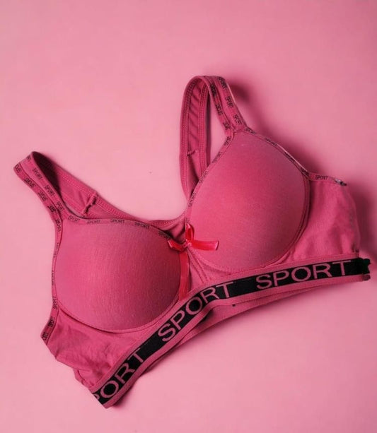 Padded Nylon Sports Bra