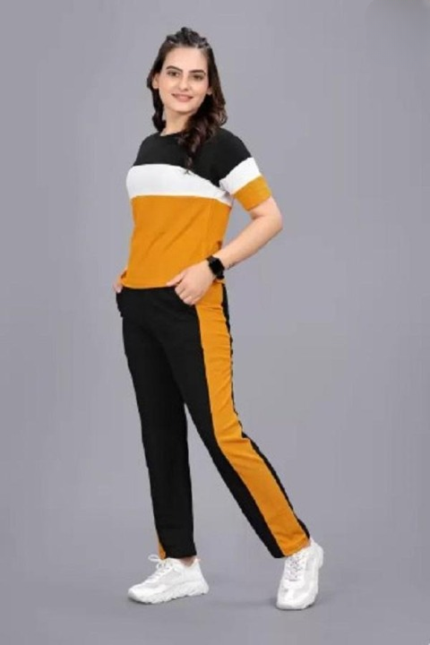Stylish Yellow Printed Tracksuit