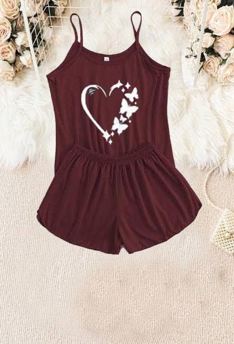Comfortable Cotton Jersey Camisole Set
