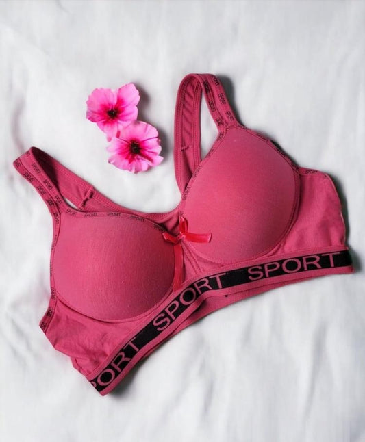 Padded Nylon Sports Bra